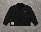 IT’S ONLY A SHIRT — Black Pinstripe Shirt