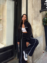Stripped Zip Up Co-ord Set