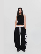 Black Hip-Hop Graffiti Sweatpants
