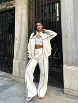 Stripped Zip Up Co-ord Set