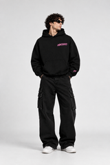 Unbothered Oversized Hoodie – Black